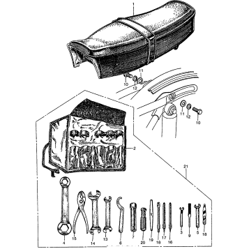 CB/CL160SEAT + TOOLS