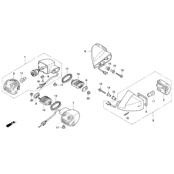 F3 TURN SIGNAL 95-96
