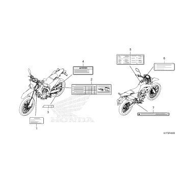 CAUTION LABELS           (CRF300LA/LDA)