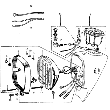 HEADLIGHT + SPEEDOMETER