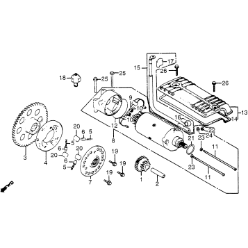 STARTER MOTOR + OIL PRESSURE SWITCH