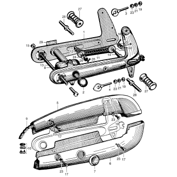 SWINGARM + CHAIN CASE
