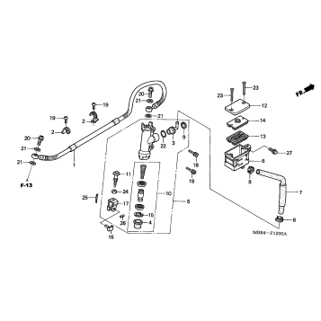 REAR BRAKE MASTER        @CYLINDER