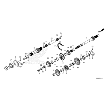 TRANSMISSION (MAINSHAFT) (DCT)