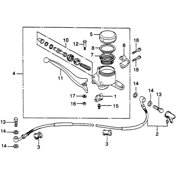 CB400TI FRONT BRAKE + MASTER CYLINDER