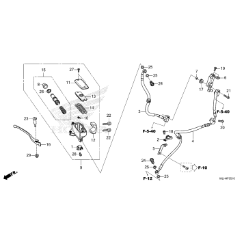 FRONT BRAKE MASTER       CYLINDER (2)
