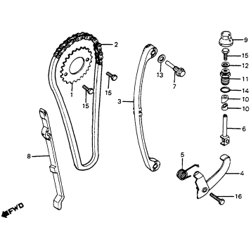 CAM CHAIN + TENSIONER