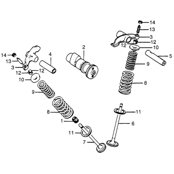 CAMSHAFT + VALVE