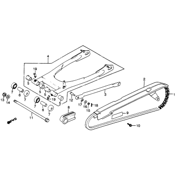 SWINGARM + CHAIN CASE 82