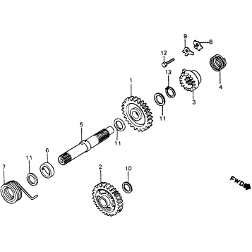 KICK STARTER SPINDLE 83