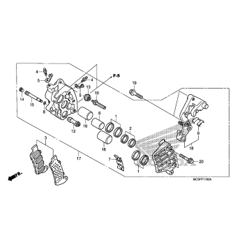 RIGHT FRONT BRAKE CALIPER(1)