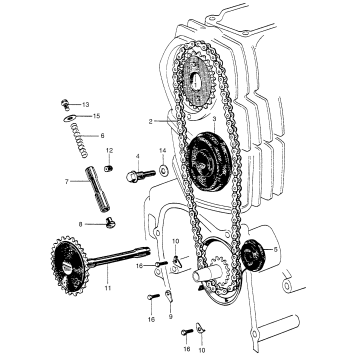 CAM CHAIN + CHAIN TENSIONER