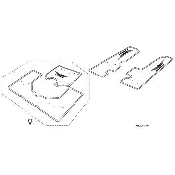 DELUXE SADDLEBAG TRUNK   MAT SET (1)