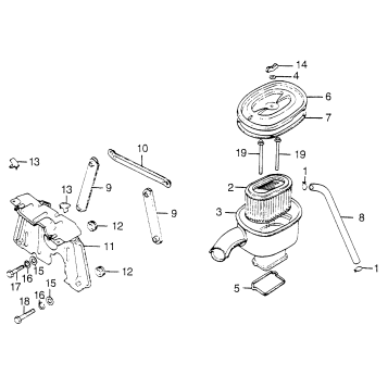 AIR CLEANER + SHROUD