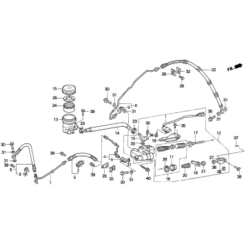 REAR BRAKE MASTER CYLINDER