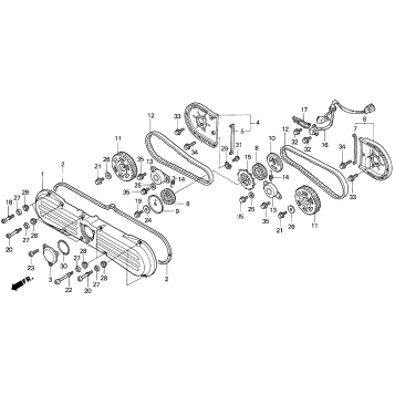 FRONT COVER + TIMING BELT