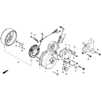 LEFT CRANKCASE COVER