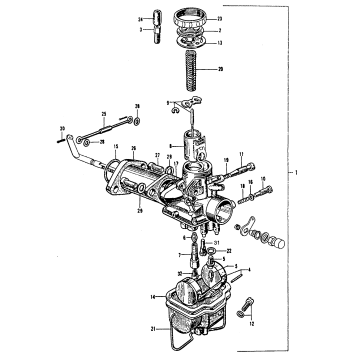 CB/CL160RIGHT CARBURETOR