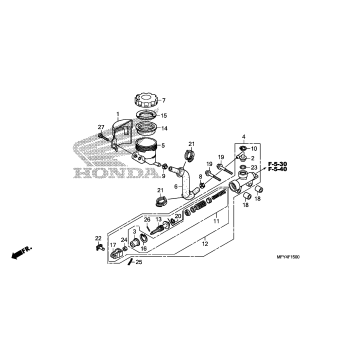 REAR BRAKE MASTER        CYLINDER