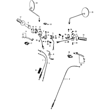 HANDLE LEVER + SWITCH K-K1