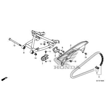 SWINGARM + CHAIN CASE