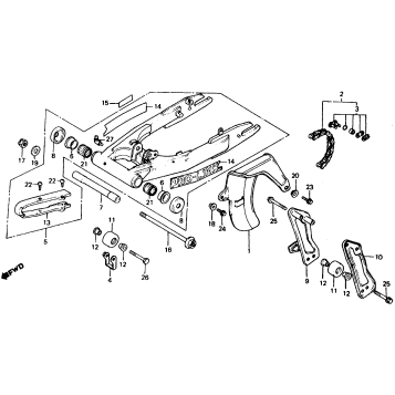 SWINGARM + CHAIN CASE 81