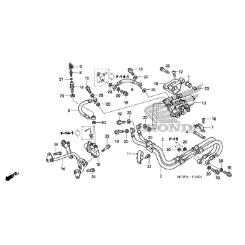 REAR BRAKE HOSE (ABS)