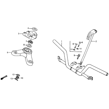HANDLEBAR + TOP BRIDGE