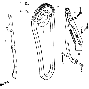 CAM CHAIN + CAM CHAIN TENSIONER