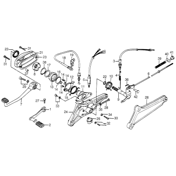 CHANGE PEDAL + BRAKE PEDAL