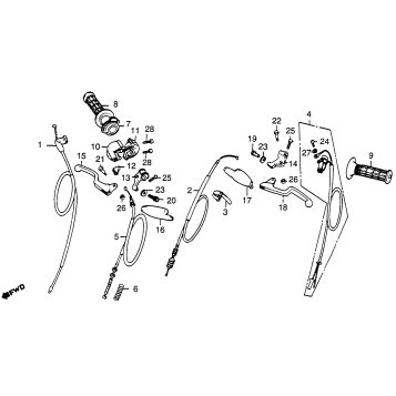 CONTROL LEVERS + SWITCHES + CABLES