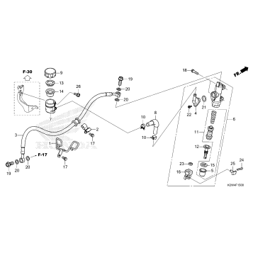 REAR BRAKE MASTER        CYLINDER