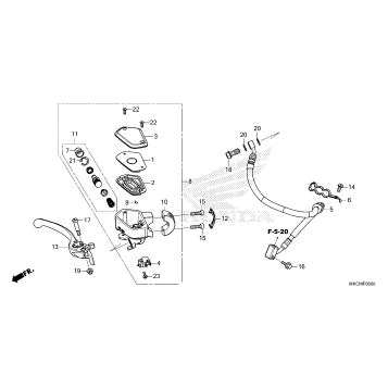 FRONT BRAKE MASTER       CYLINDER