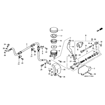 REAR BRAKE MASTER CYLINDER