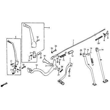 PEDAL + KICK STARTER ARM