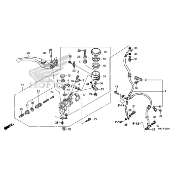 FRONT BRAKE MASTER       CYLINDER (1)