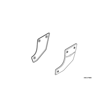 SWINGARM PIVOT COVERS    (CHROME W/GL LOGO)