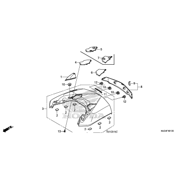 REAR CENTER TOP COVER