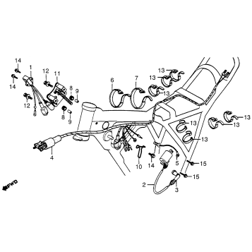 WIRE HARNESS + C.D.I. UNIT + IGNITION COIL