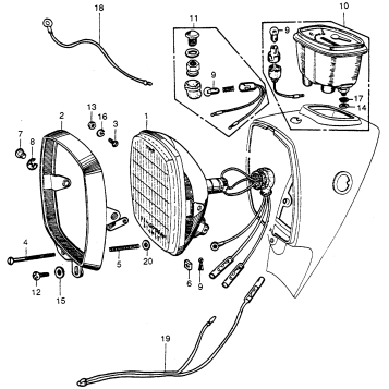 HEADLIGHT + SPEEDOMETER