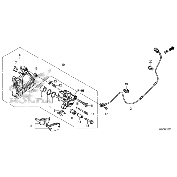 REAR BRAKE CALIPER       (1)