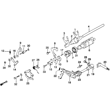 SHIFT DRUM + SHIFT FORK 82