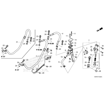 REAR BRAKE MASTER        CYLINDER