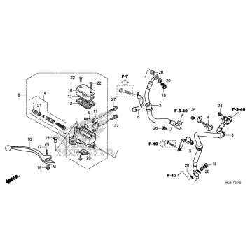 FRONT BRAKE MASTER       CYLINDER (2)