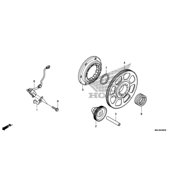 PULSE GENERATOR + STARTING CLUTCH