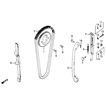CAM CHAIN + TENSIONER