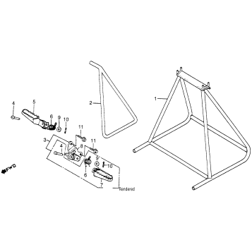 MAIN STAND + SIDE STAND + FOOTPEGS