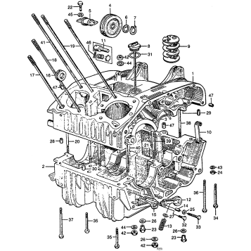 UPPER & LOWER CRANKCASE