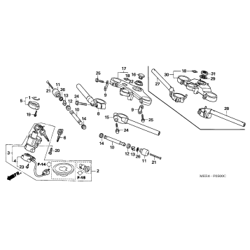 HANDLEBAR + TOP BRIDGE