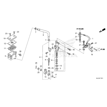 REAR BRAKE MASTER        CYLINDER (2)